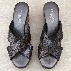Cordani • Snake Print Wedge